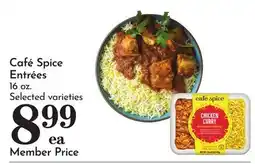 Pavilions Café Spice Entrées offer