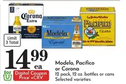 Pavilions Modelo, Pacifico or Corona offer