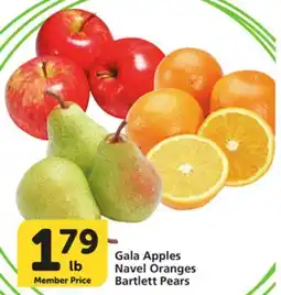 Albertsons Gala Apples Navel Oranges Bartlett Pears offer