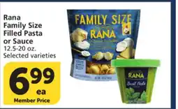 Albertsons Rana Family Size Filled Pasta or Sauce offer