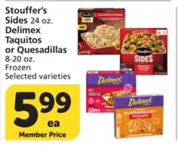 Albertsons Stouffer's Sides 24 oz. Delimex Taquitos or Quesadillas 8-20 oz offer