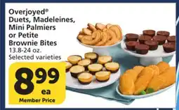 Albertsons Overjoyed Duets, Madeleines, Mini Palmiers or Petite Brownie Bites offer