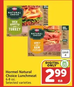 Albertsons Hormel Natural Choice Lunchmeat offer