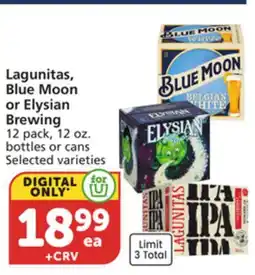 Albertsons Lagunitas, Blue Moon or Elysian Brewing offer