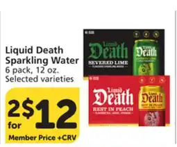 Albertsons Liquid Death Sparkling Water offer