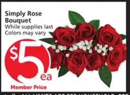 Albertsons Simply Rose Bouquet offer