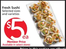 Albertsons Fresh Sushi offer