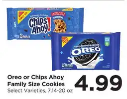 Food 4 Less Oreo or Chips Ahoy Family Size Cookies offer