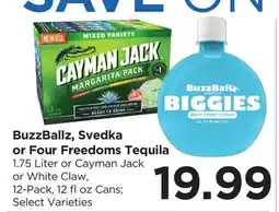 Food 4 Less BuzzBallz, Svedka or Four Freedoms Tequila offer