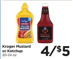 Food 4 Less Kroger Mustard or Ketchup offer