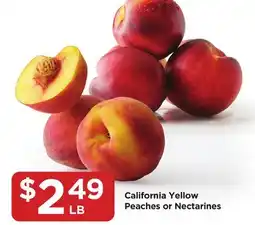 Food 4 Less California Yellow Peaches or Nectarines offer