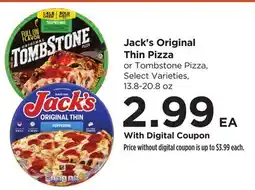 Food 4 Less Jack's Original Thin Pizza offer