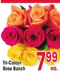 Jewel-Osco Tri-Color Rose Bunch offer