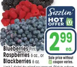 Jewel-Osco Blueberries, Raspberries, Blackberries offer