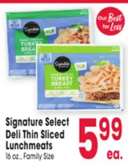 Jewel-Osco Signature Select Deli Thin Sliced Lunchmeats offer