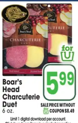 Jewel-Osco Boar's Head Charcuterie Duet offer