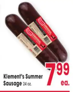 Jewel-Osco Klement's Summer Sausage offer