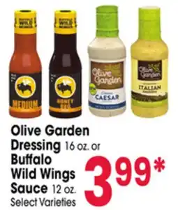 Jewel-Osco Olive Garden Dressing 16 oz. or Buffalo Wild Wings Sauce 12 oz offer
