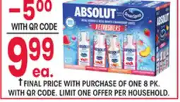 Jewel-Osco ABSOLUT & OCEAN SPRAY REFRESHERS VARIETY PACK offer