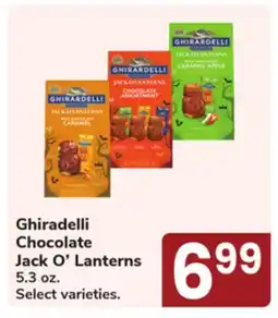 Jewel-Osco Ghiradelli Chocolate Jack O' Lanterns offer