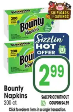 Jewel-Osco Bounty Napkins offer