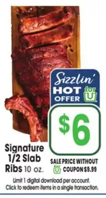 Jewel-Osco Signature 1/2 Slab Ribs offer