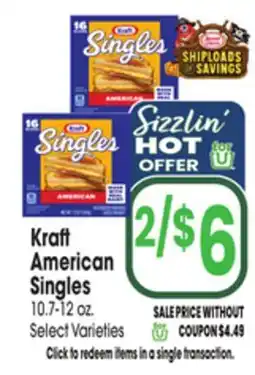 Jewel-Osco Kraft American Singles offer