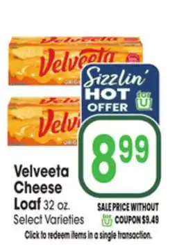 Jewel-Osco Velveeta Cheese Loaf offer