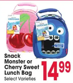 Jewel-Osco Snack Monster or Cherry Sweet Lunch Bag offer