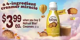 Jewel-Osco Natural Bliss Creamers offer