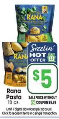 Jewel-Osco Rana Pasta offer