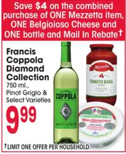 Jewel-Osco Francis Coppola Diamond Collection offer
