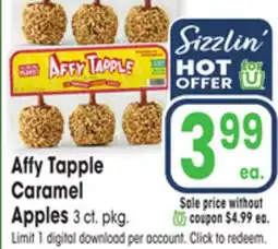 Jewel-Osco Affy Tapple Caramel Apples offer