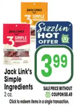 Jewel-Osco Jack Link's Simple Ingredients offer