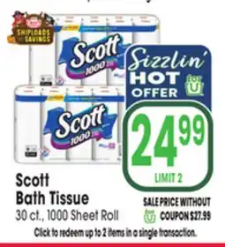 Jewel-Osco Scott Bath Tissue offer