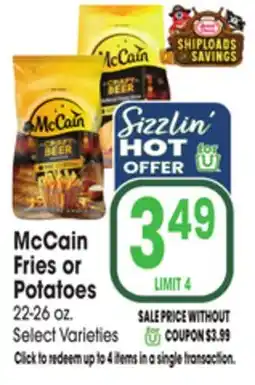 Jewel-Osco McCain Fries or Potatoes offer