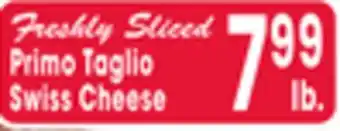 Jewel-Osco Primo Taglio Swiss Cheese offer