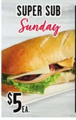 Jewel-Osco SUPER SUB offer