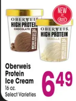 Jewel-Osco Oberweis Protein Ice Cream offer
