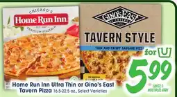 Jewel-Osco Home Run Inn Ultra Thin or Gino's East Tavern Pizza offer