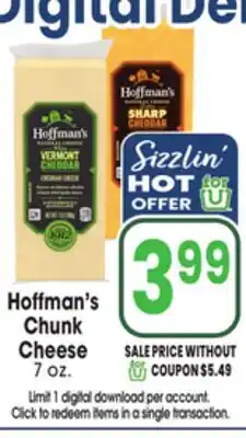 Jewel-Osco Hoffman's Chunk Cheese offer