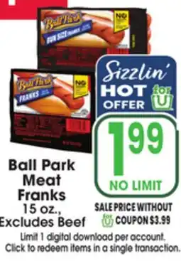 Jewel-Osco Ball Park Meat Franks offer