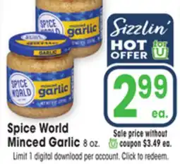 Jewel-Osco Spice World Minced Garlic offer