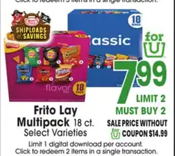Jewel-Osco Frito Lay Multipack offer