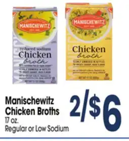 Jewel-Osco Manischewitz Chicken Broths offer