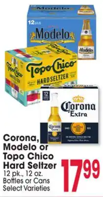 Jewel-Osco Corona, Modelo or Topo Chico Hard Seltzer offer