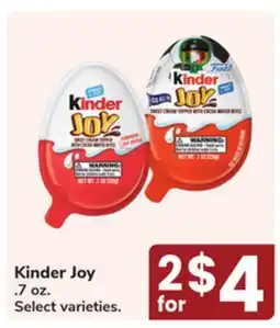 Jewel-Osco Kinder Joy offer