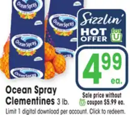 Jewel-Osco Ocean Spray Clementines offer