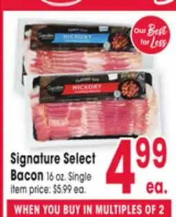 Jewel-Osco Signature Select Bacon offer