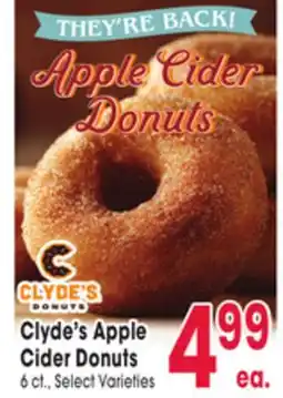 Jewel-Osco Clyde's Apple Cider Donuts offer